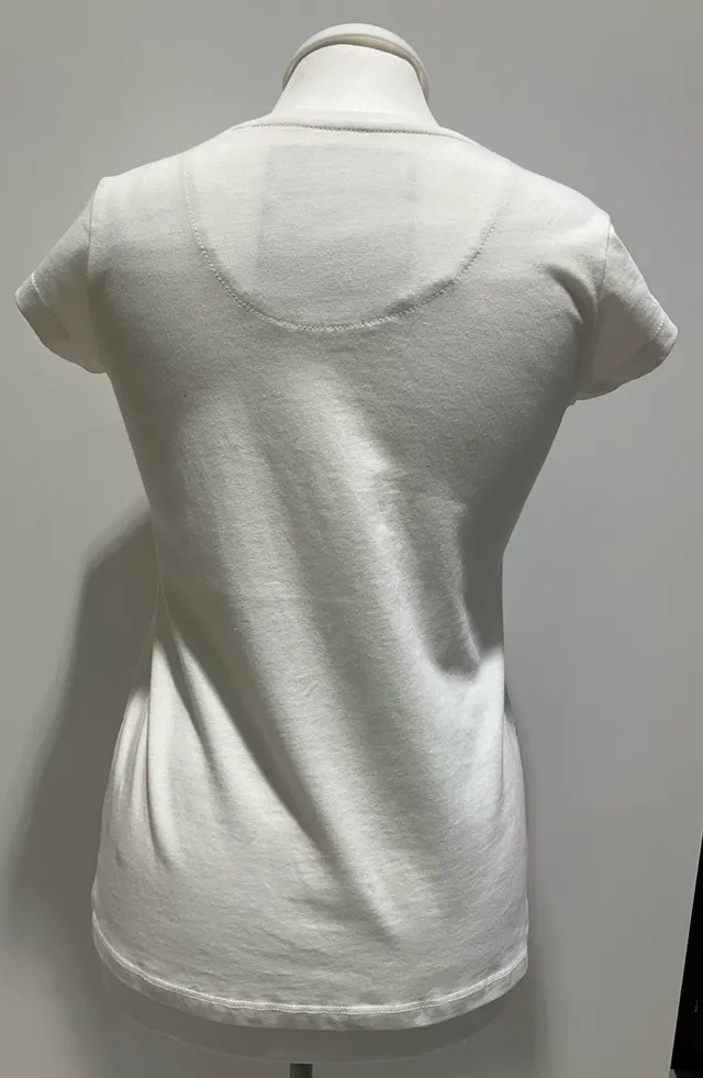 Philipp Plein White Logo Print Top