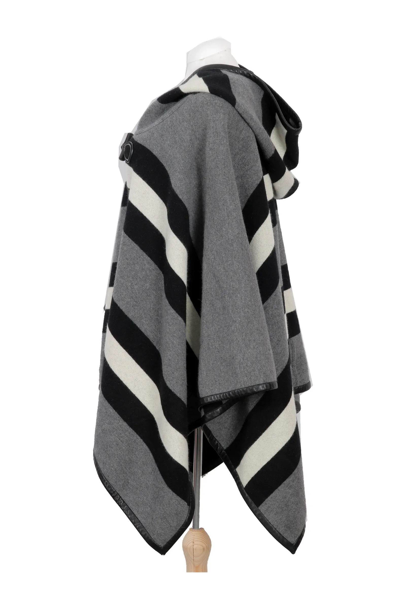 Gucci Grey Striped Cape
