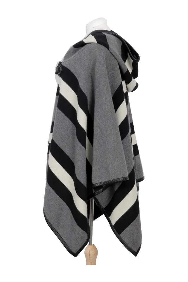 Gucci Grey Striped Cape
