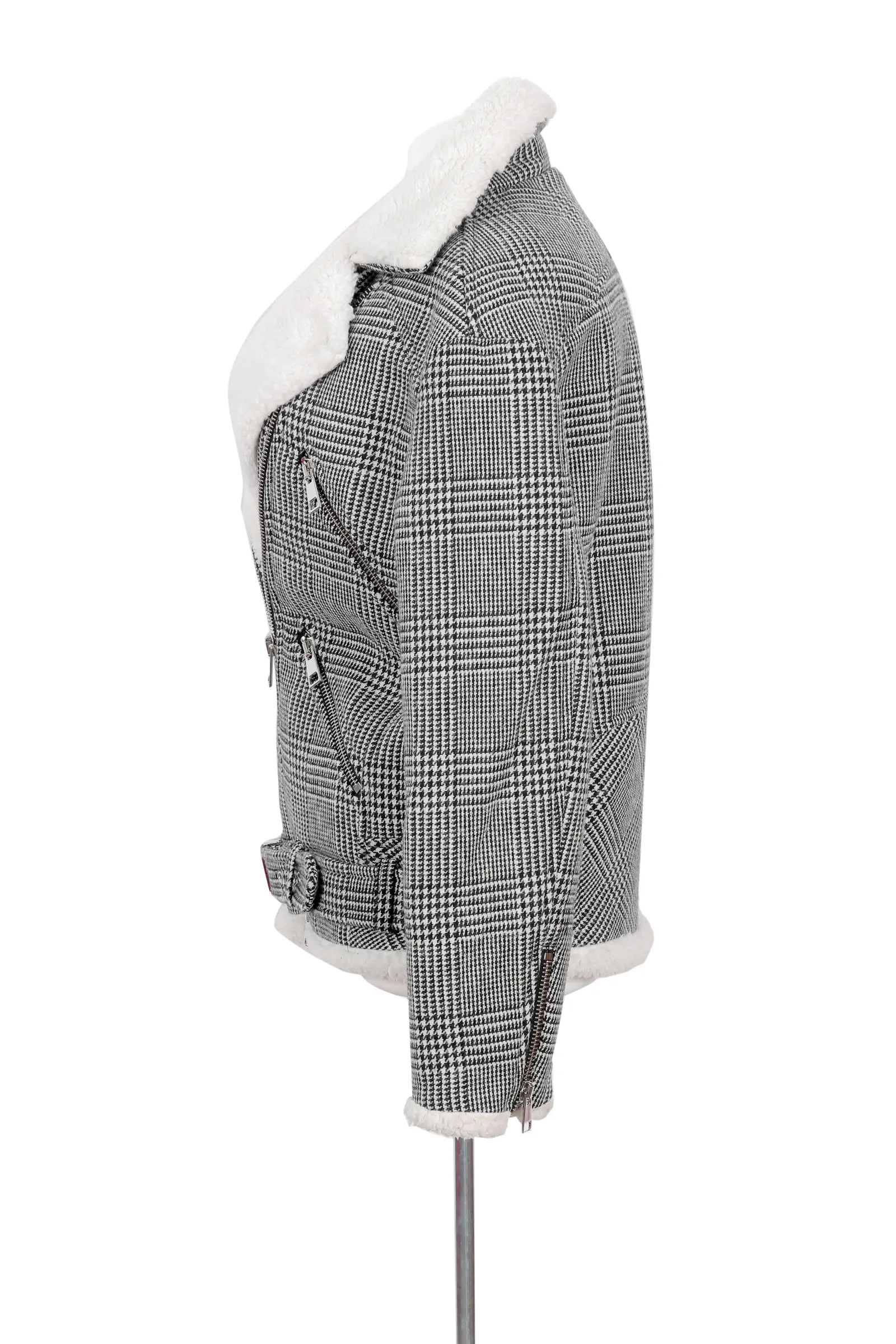 Ermanno Scervino Grey Check Jacket