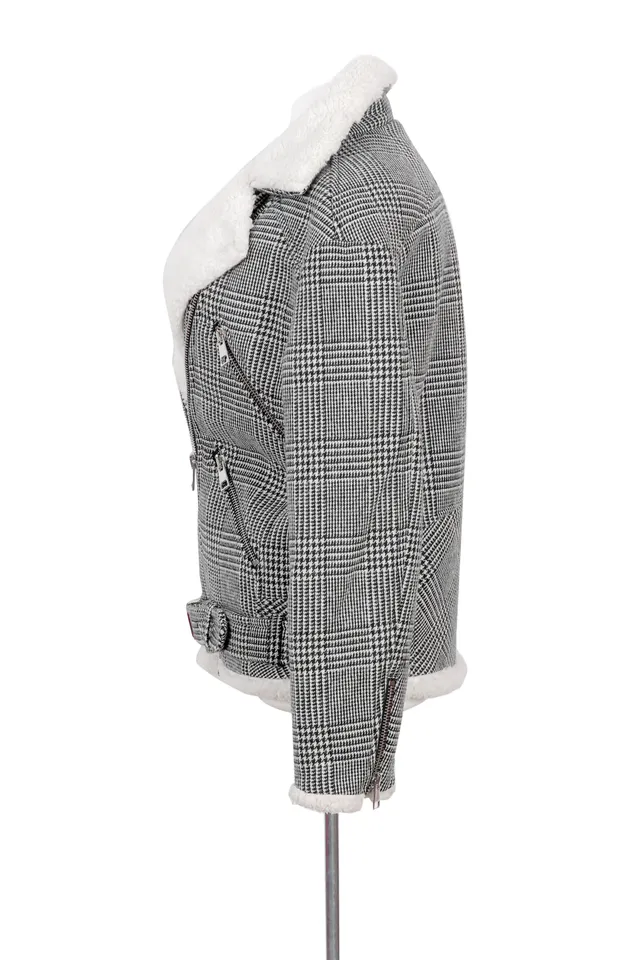 Ermanno Scervino Grey Check Jacket