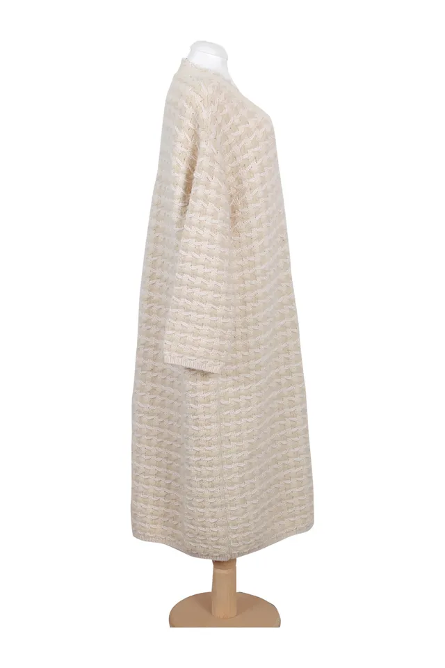 Sonia Rykiel Beige Wool Midi Dress
