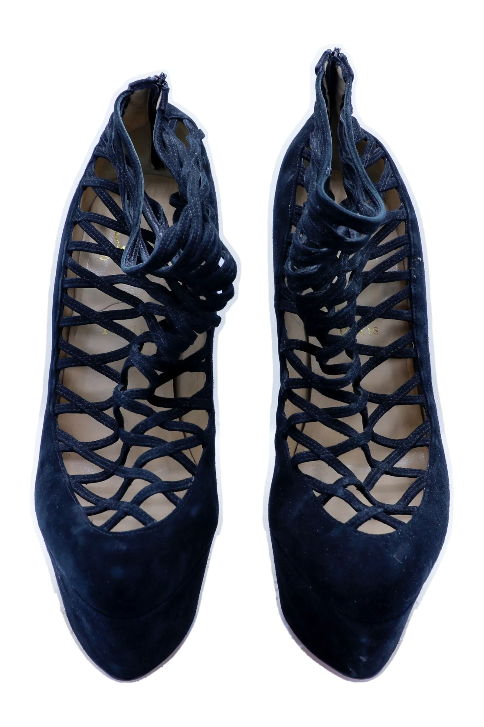 Christian Louboutin Black Suede Pumps