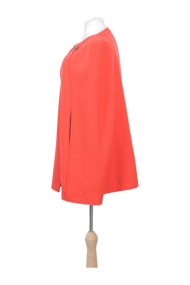 St John Coral Orange Metallic Cape