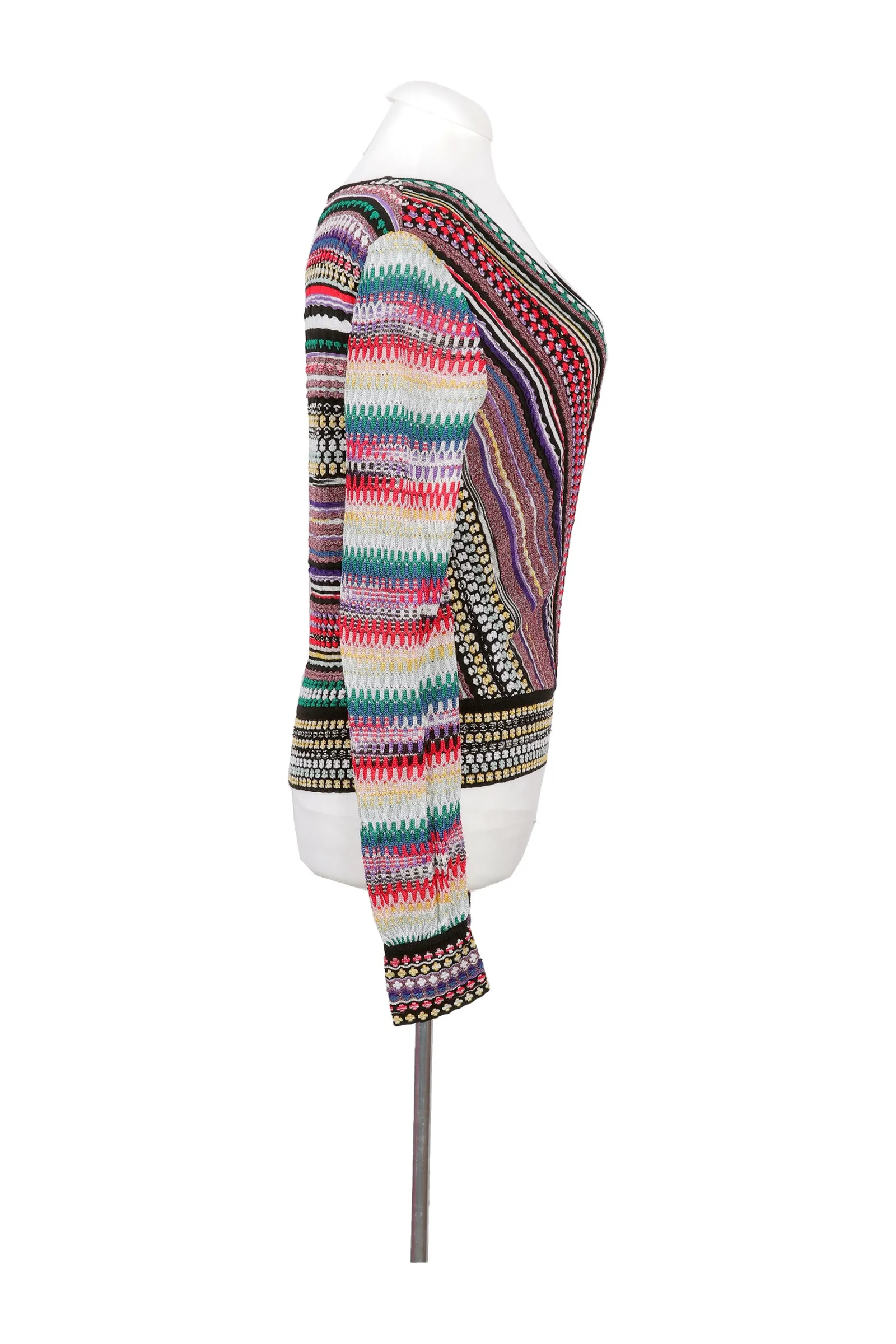 Missoni Multicolored Ribbed Knit Top