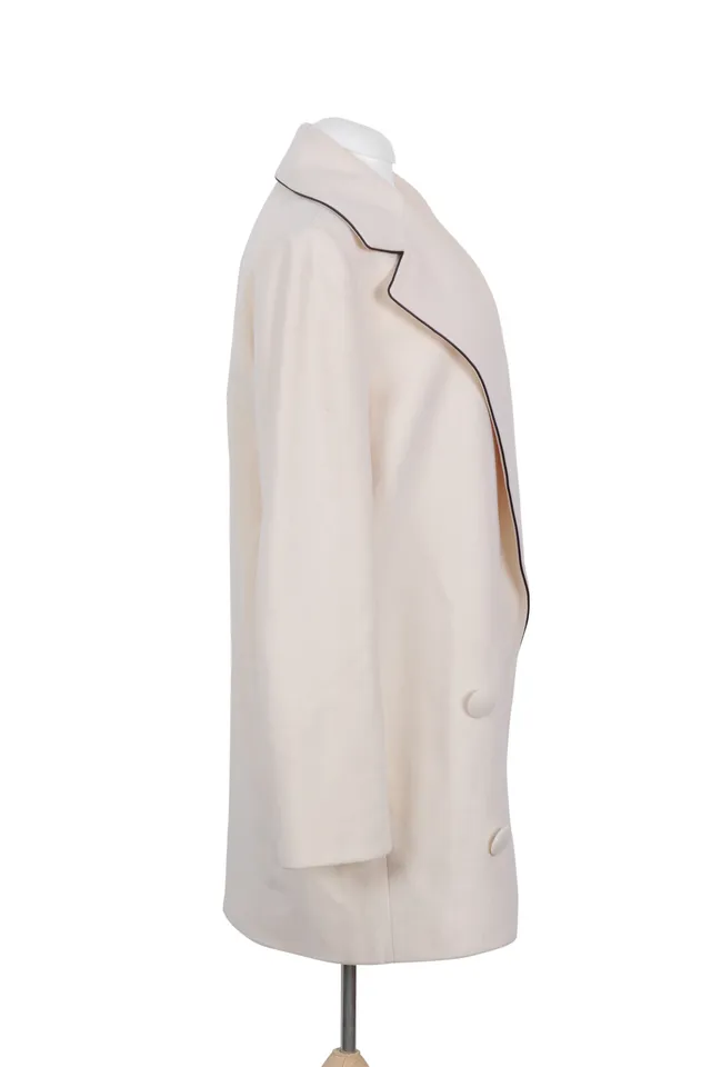 Stella McCartney Ivory Wool Coat