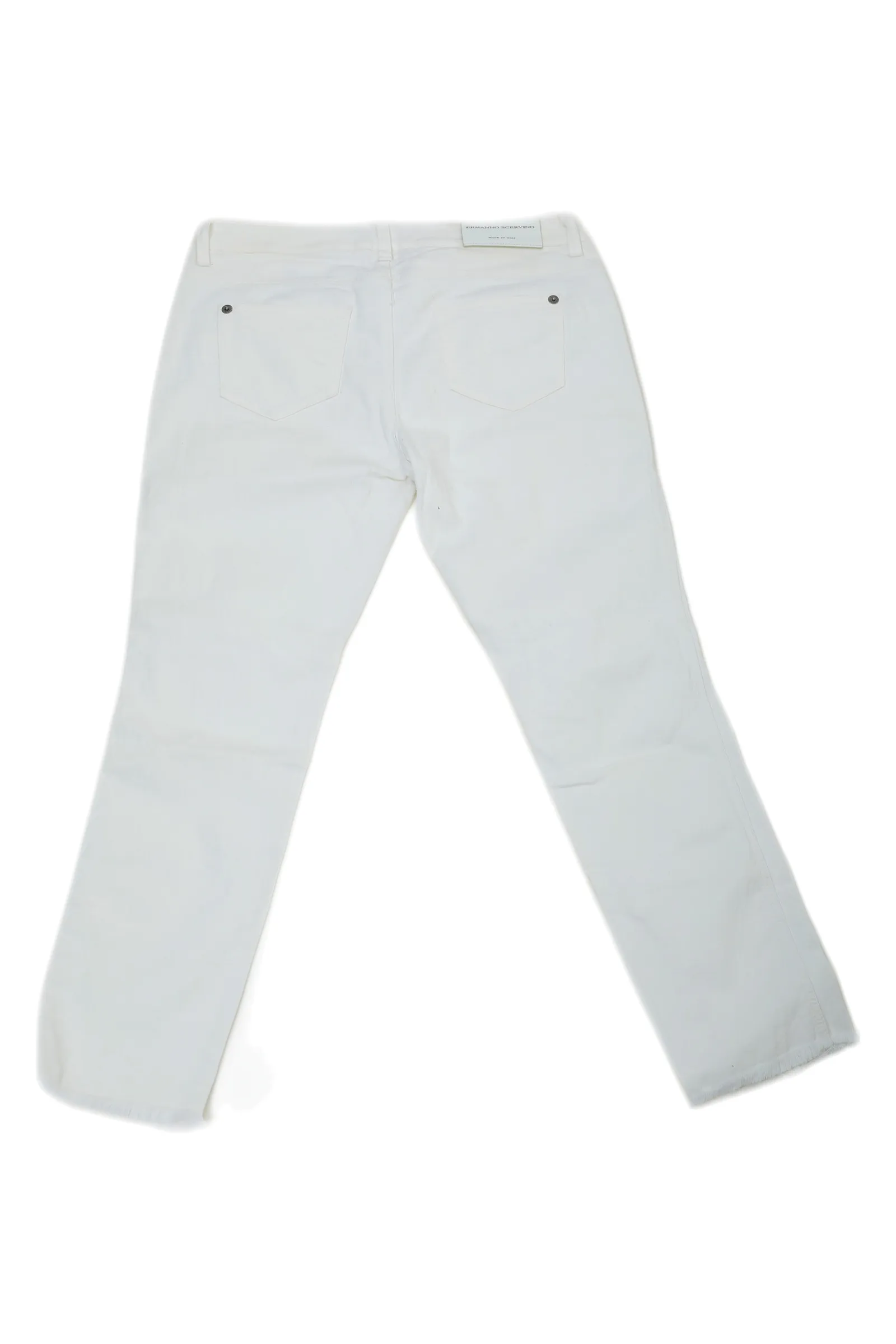 Ermanno Scervino White Embellished Jeans