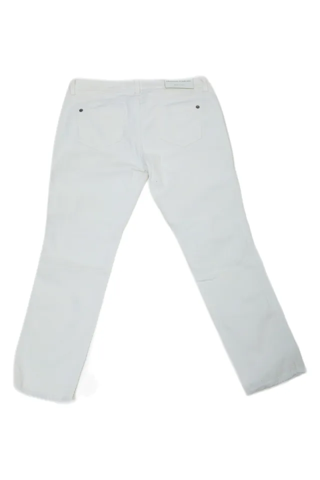 Ermanno Scervino White Embellished Jeans