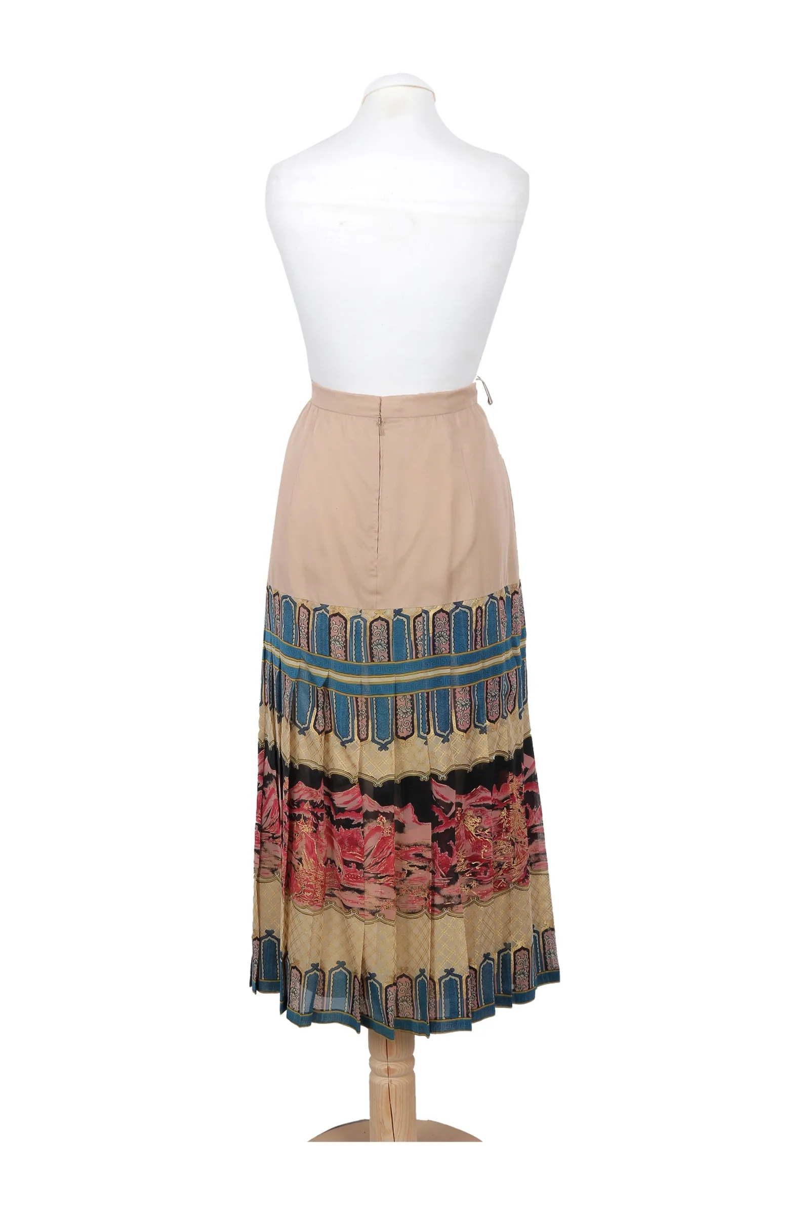 Brandless Multicolor Printed Maxi Skirt