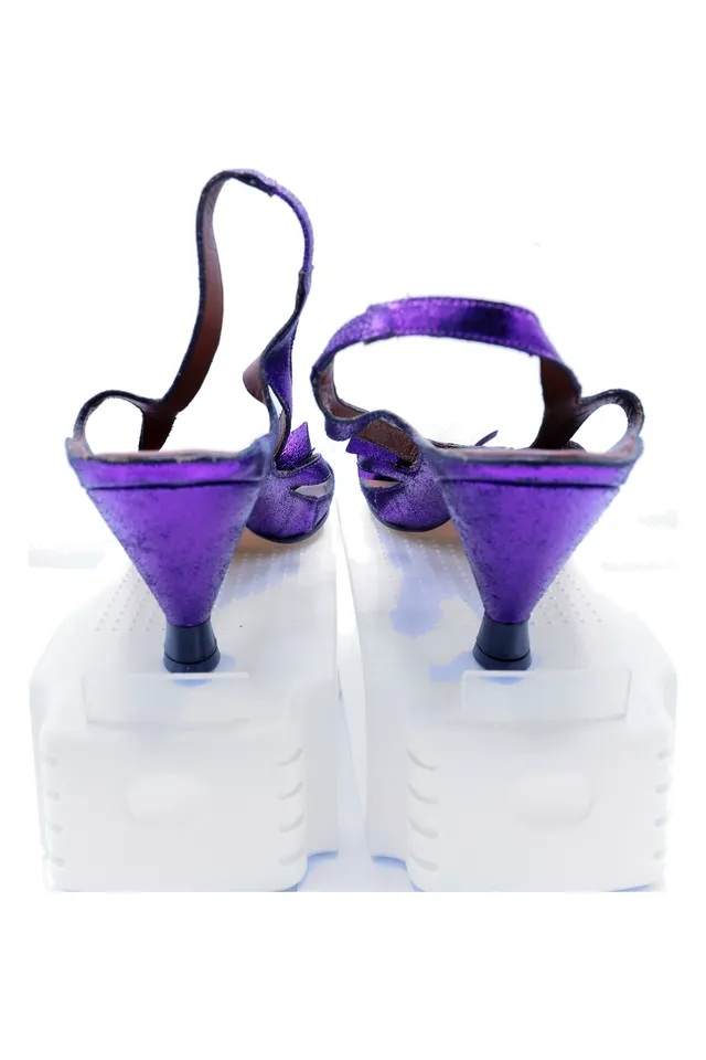 Marc Jacobs Purple Metallic Sandals