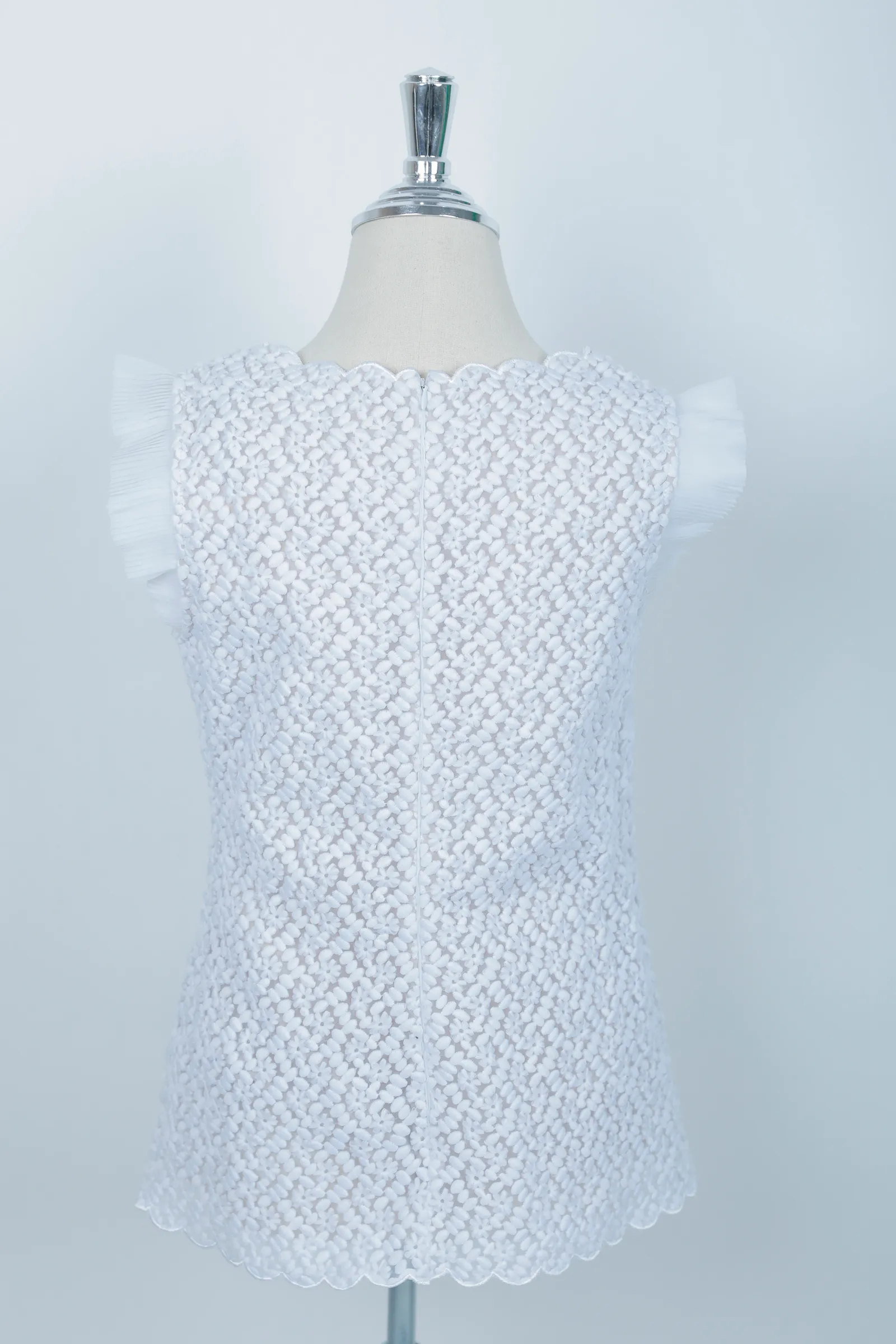 Red Valentino White Tulle Top