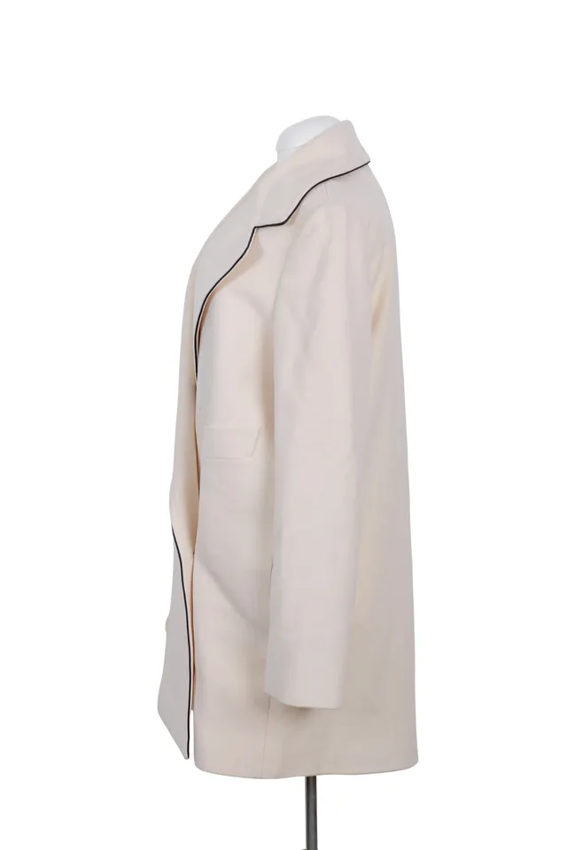 Stella McCartney Ivory Wool Coat
