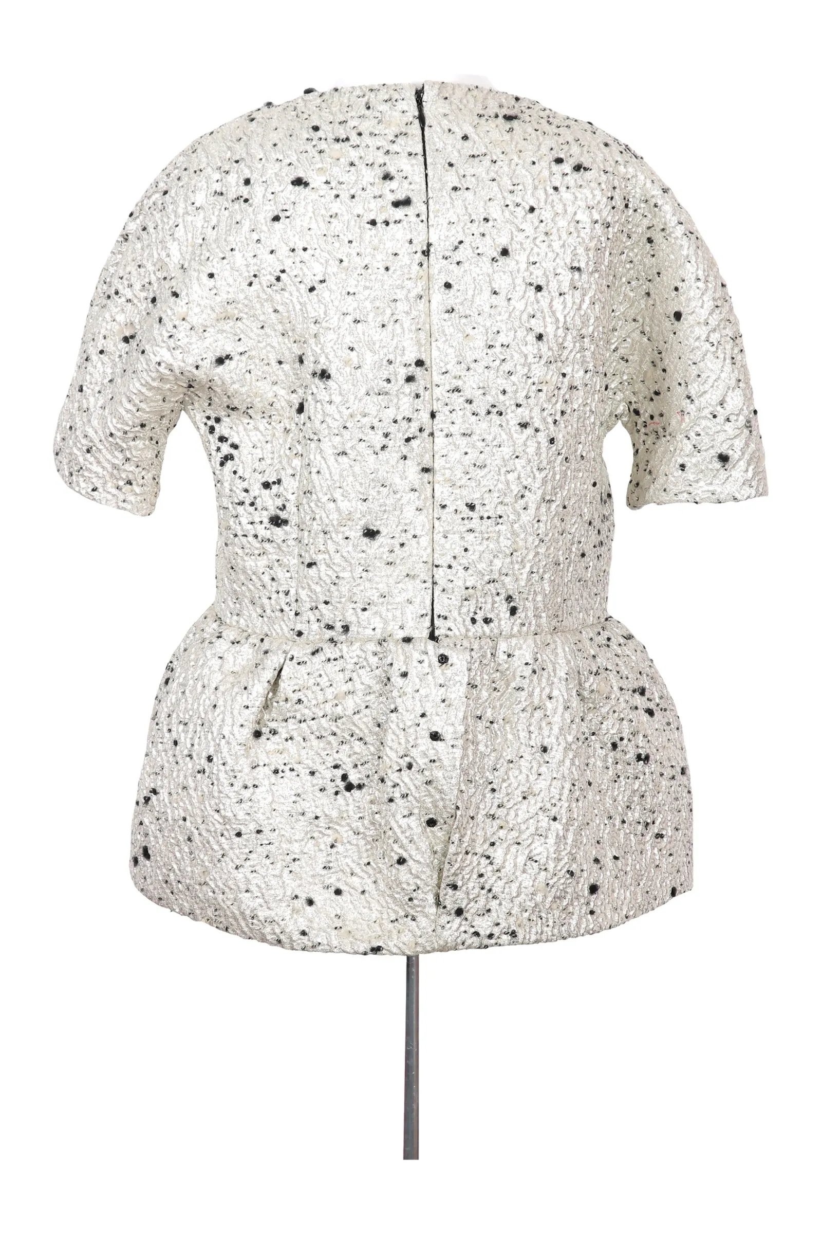 Balenciaga Metallic Wool Top