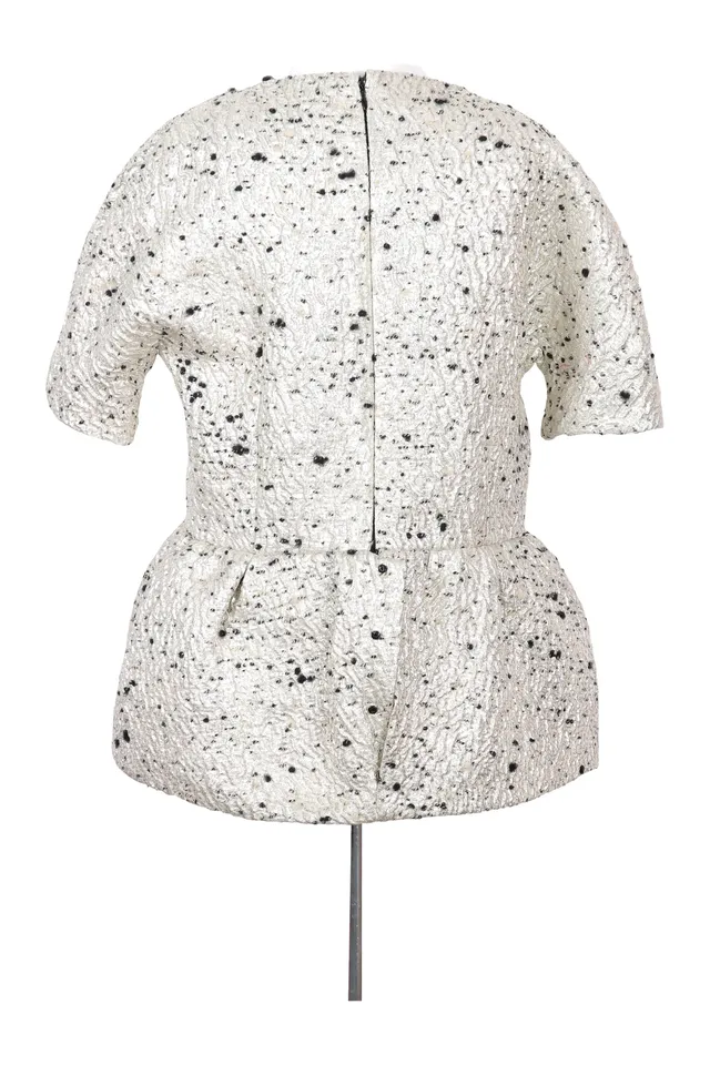 Balenciaga Metallic Wool Top