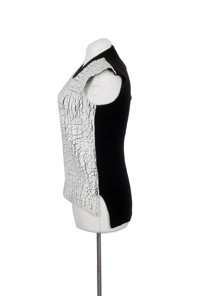 Balenciaga White Knit Sweater Vest