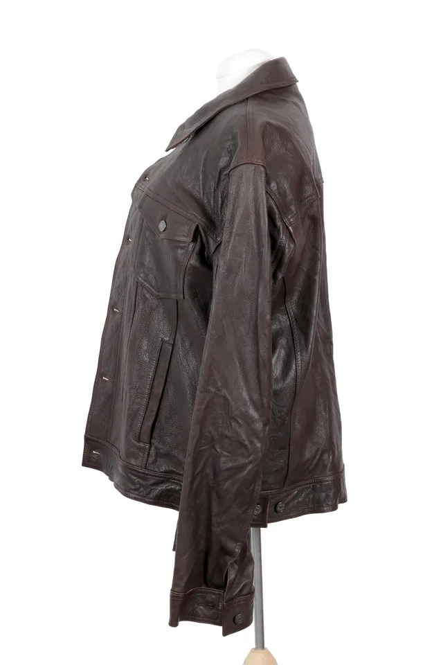 Dolce & Gabbana Brown Leather Jacket