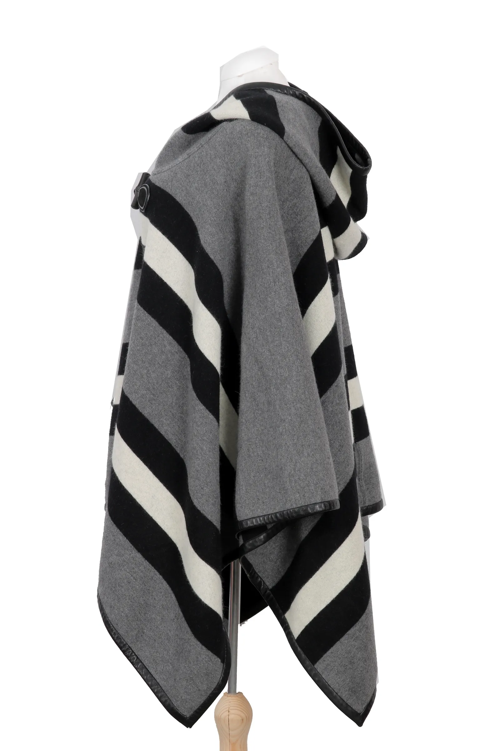 Gucci Grey Striped Cape