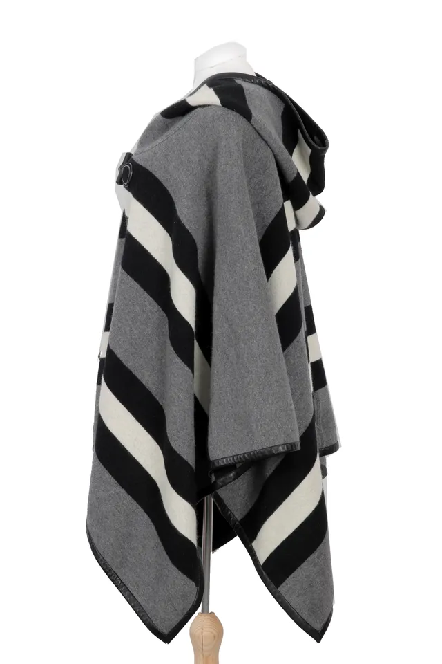 Gucci Grey Striped Cape