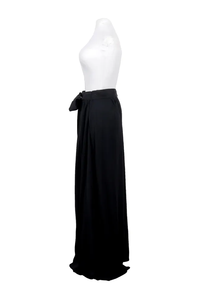 Lanvin Black Satin Trousers