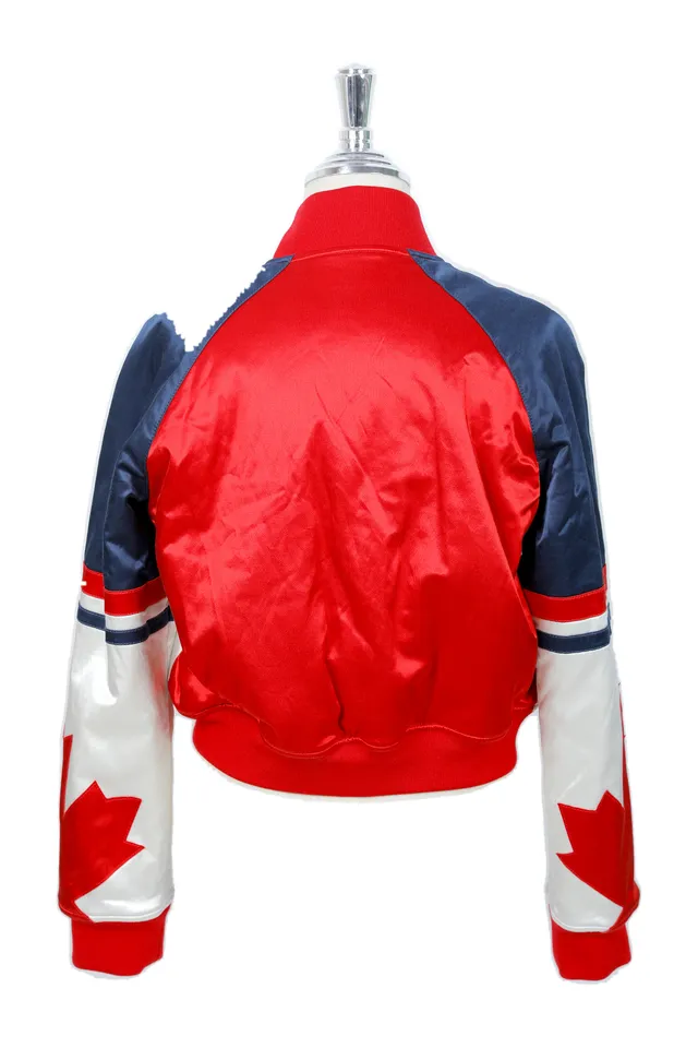 Dsquared2 White Embroidered Bomber Jacket