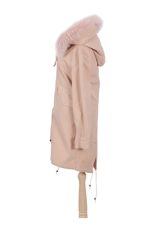 Mr & Mrs Fur Blush Pink Cotton Coat