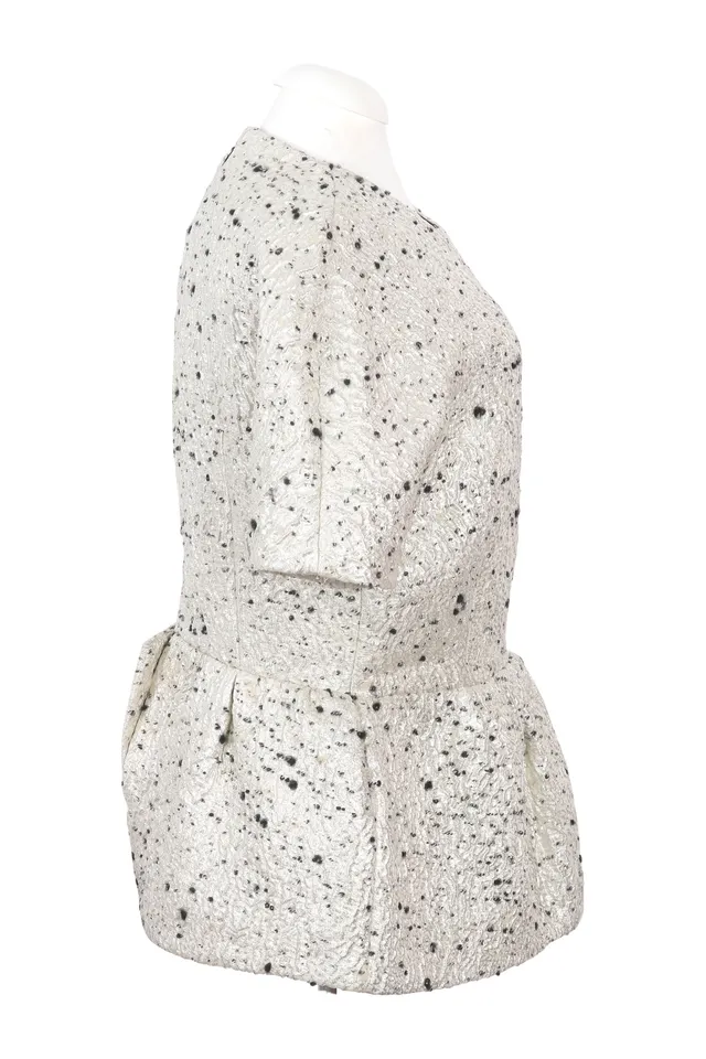 Balenciaga Metallic Wool Top