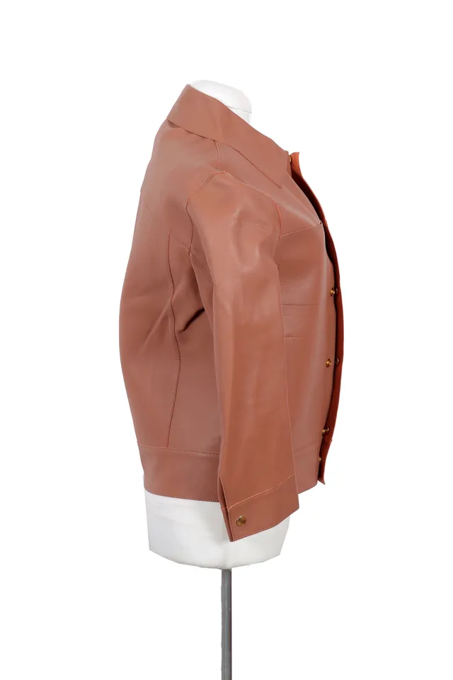Marni Brown Leather Jacket