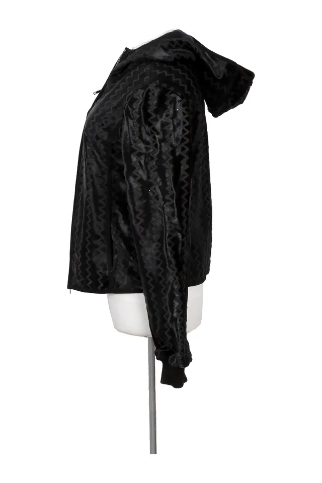 Giorgio Armani Black Ribbed Jacket