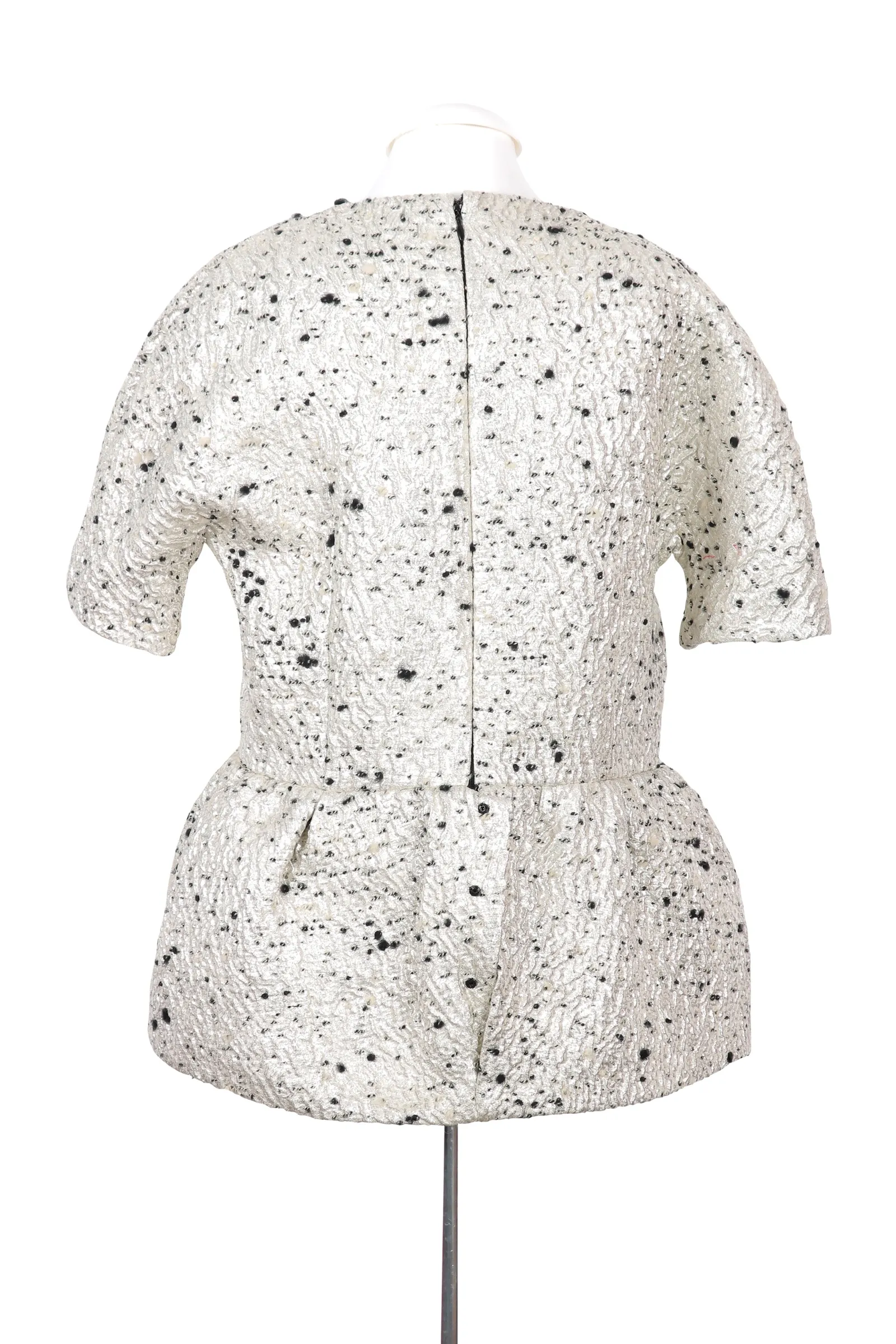 Balenciaga Metallic Wool Top