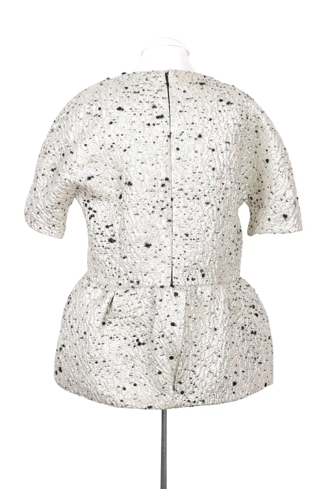 Balenciaga Metallic Wool Top