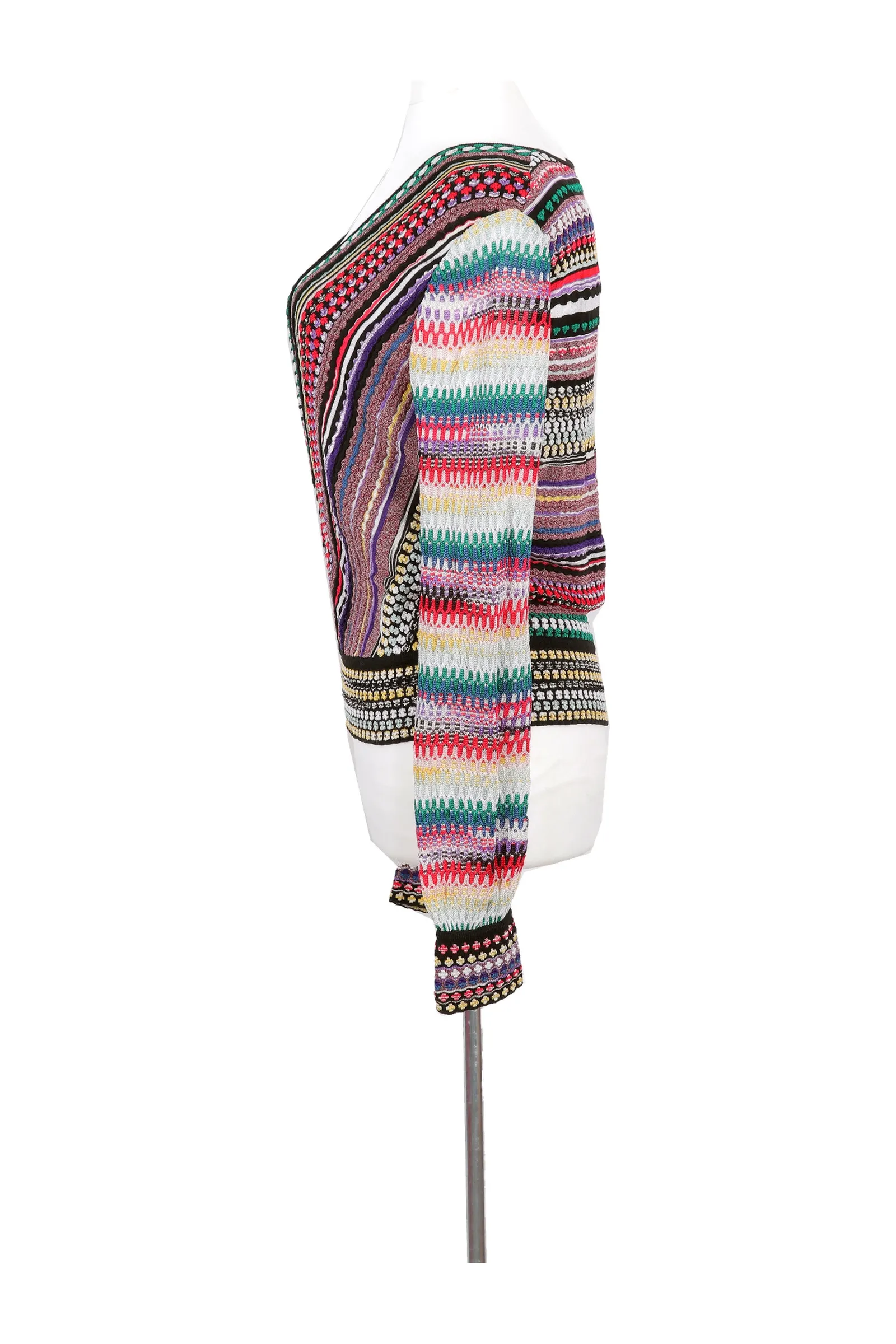 Missoni Multicolored Ribbed Knit Top