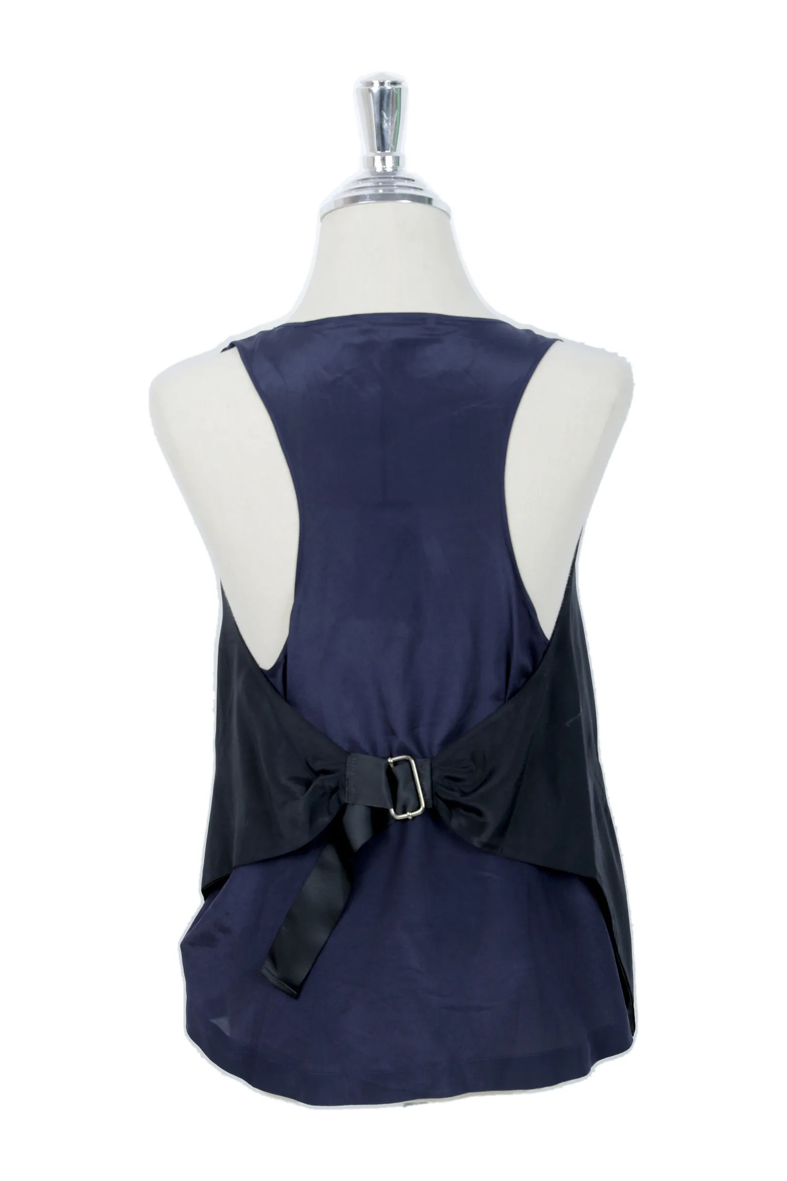 Pinko Navy Blue Embellished Top
