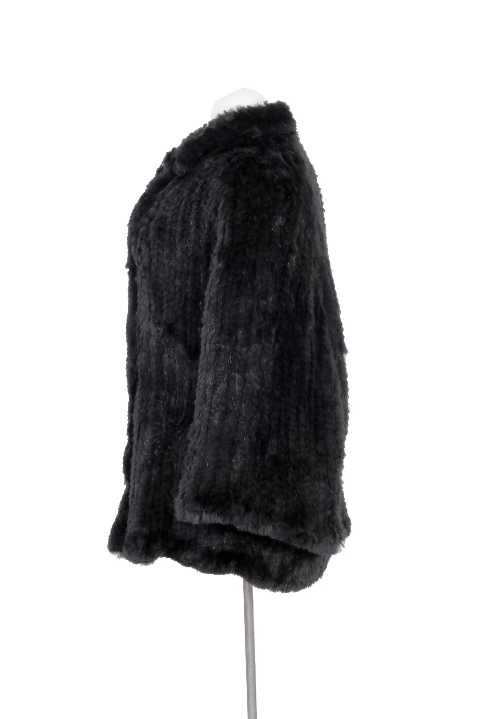 Armani Collezioni Black Fur Coat