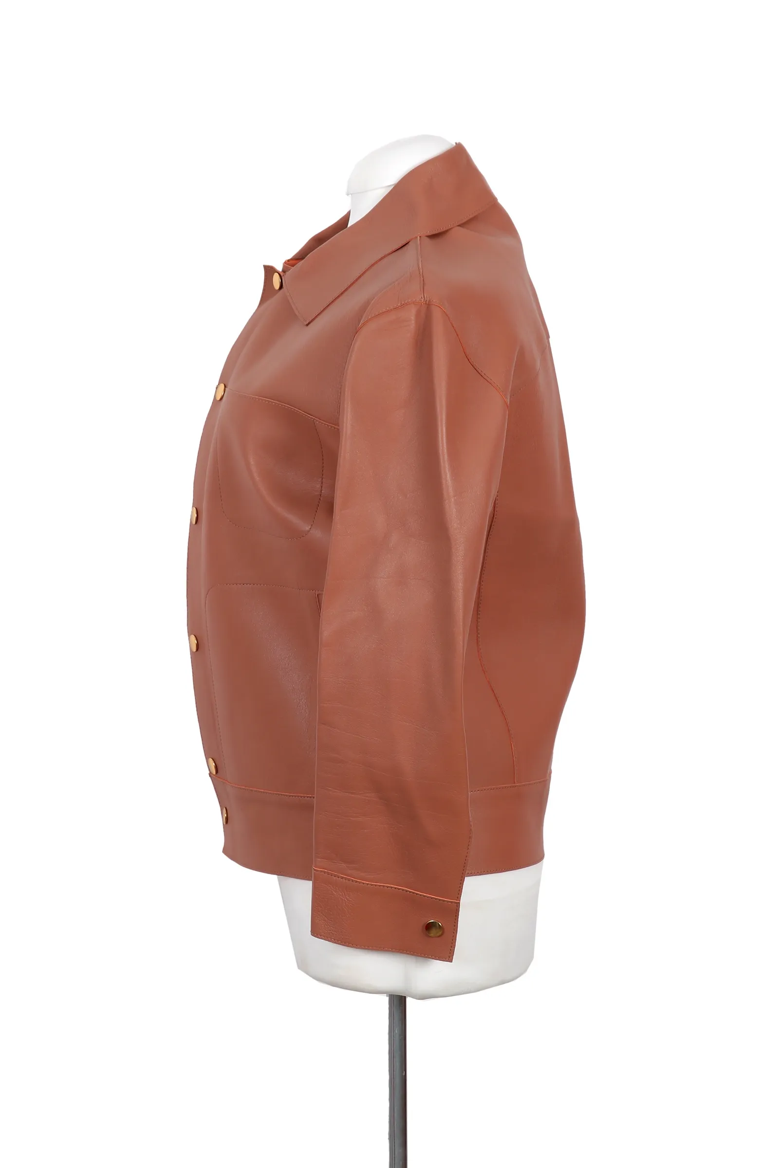 Marni Brown Leather Jacket