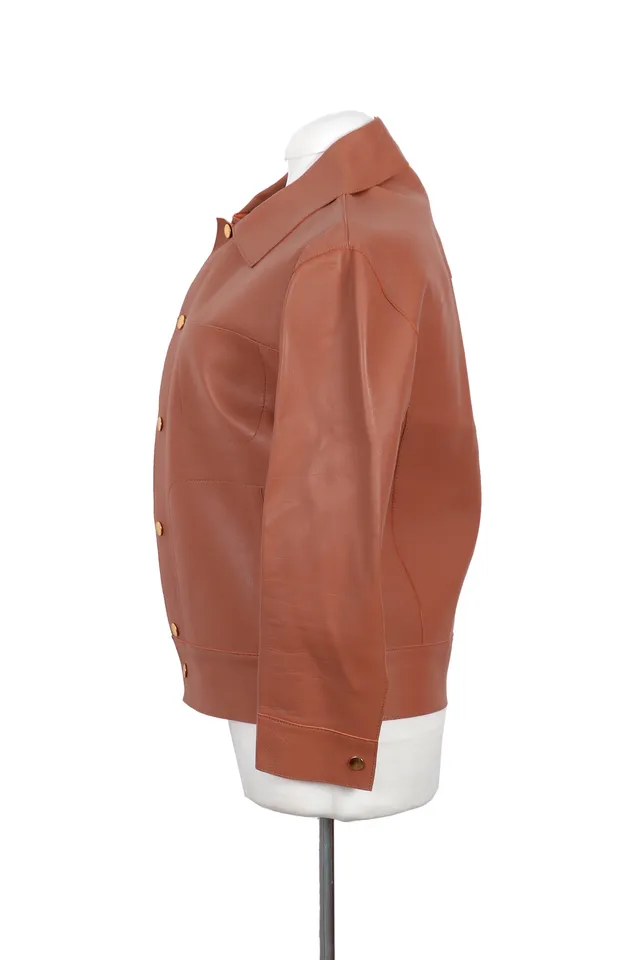 Marni Brown Leather Jacket