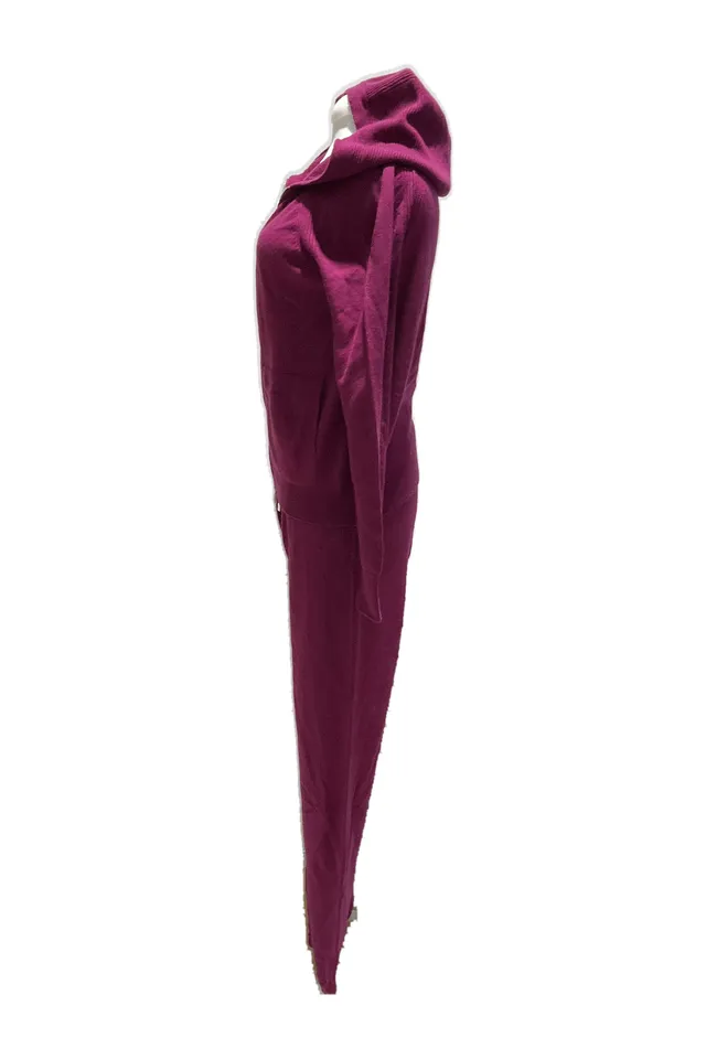Loro Piana Fuchsia Ribbed Two-Piece Set
