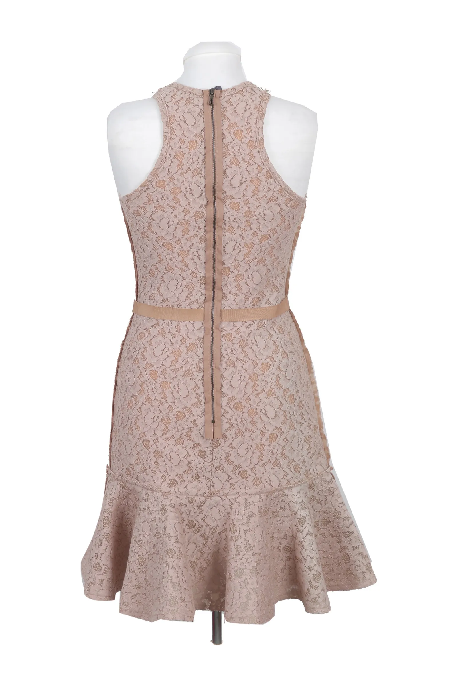 Lanvin Nude Lace Mini Dress