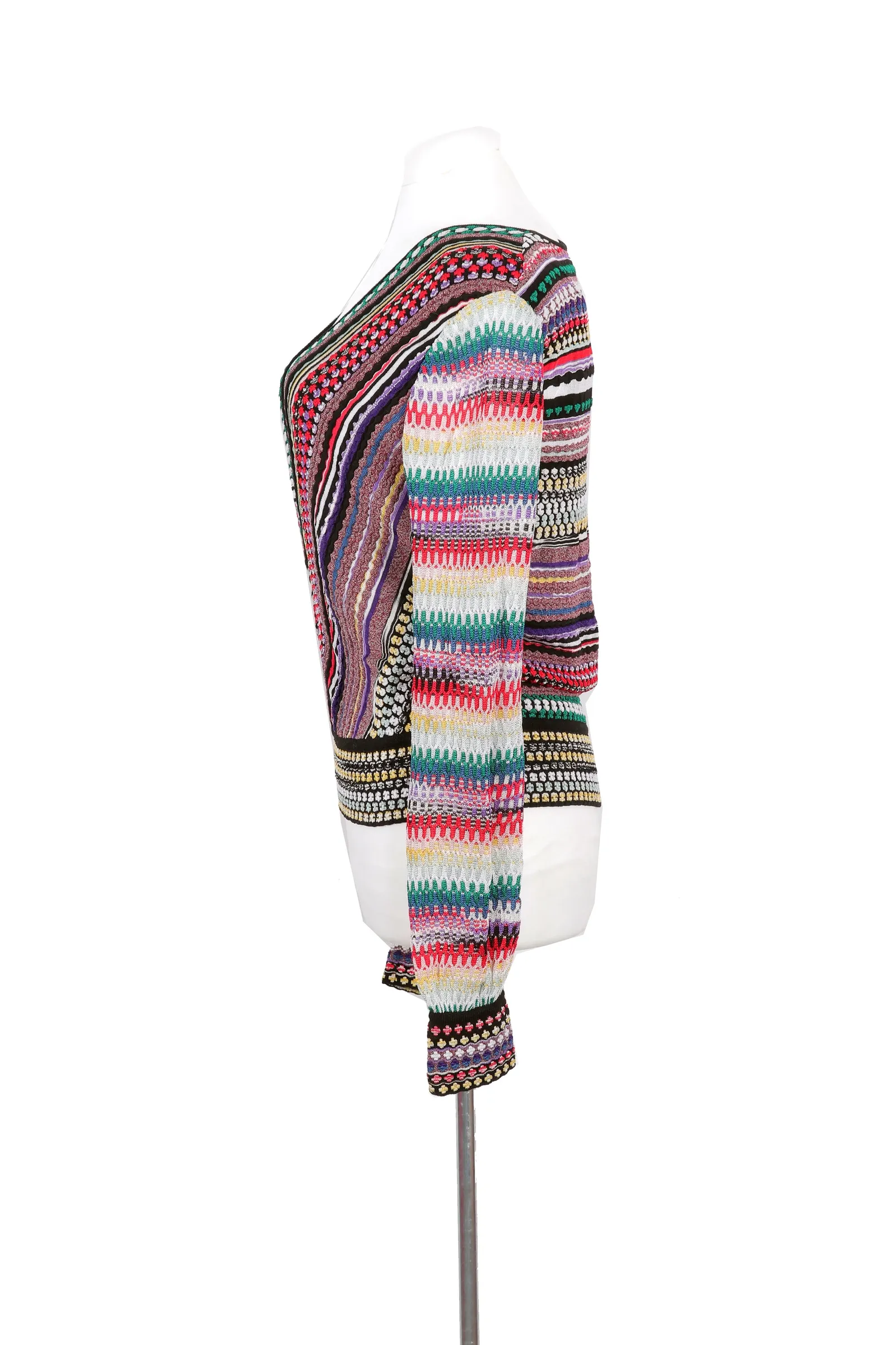 Missoni Multicolored Ribbed Knit Top
