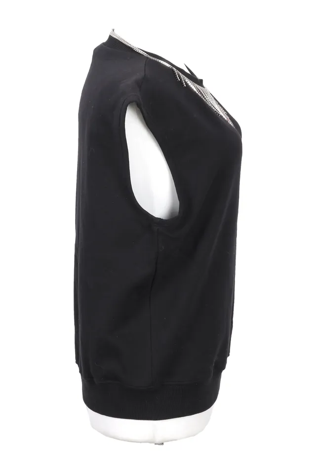 Yves Saint Laurent Black Embellished Top