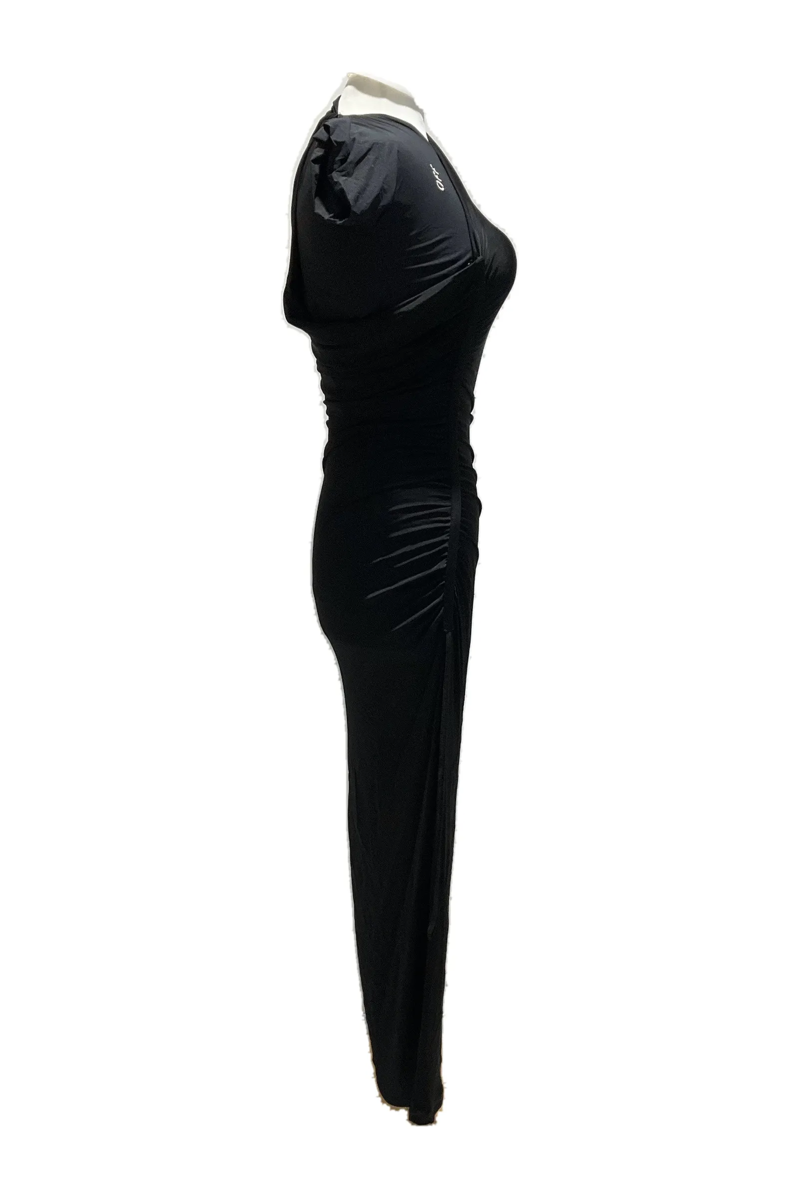 Off-White Black Quilted Maxi Dress