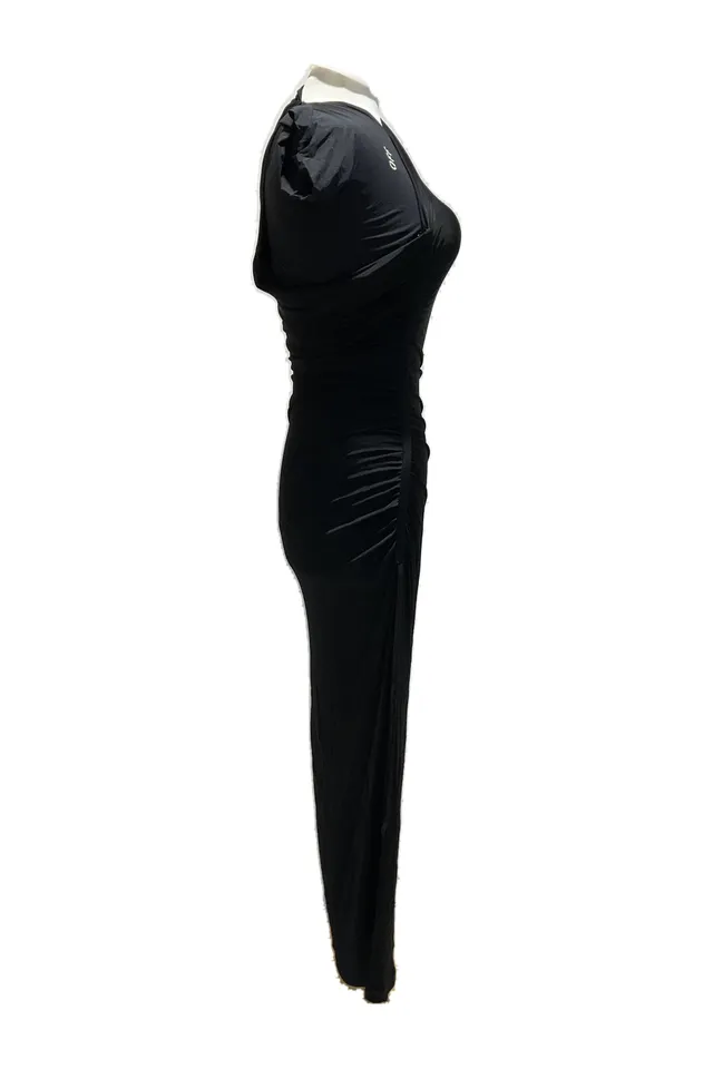 Off-White Black Quilted Maxi Dress