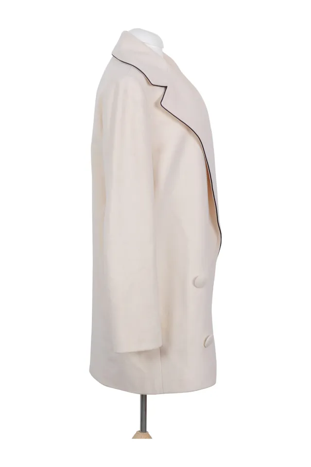 Stella McCartney Ivory Wool Coat