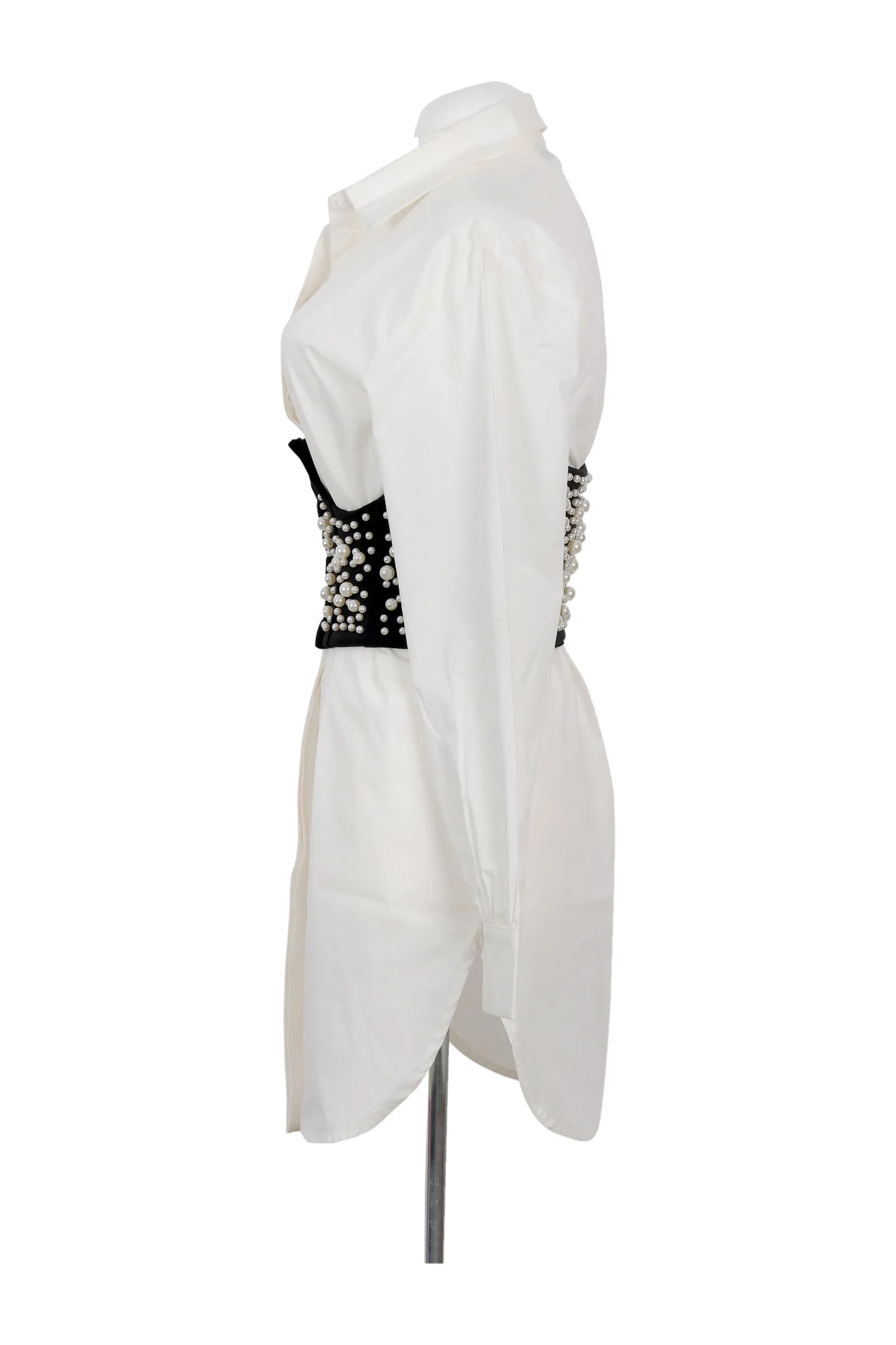 Topshop White Embellished Dress