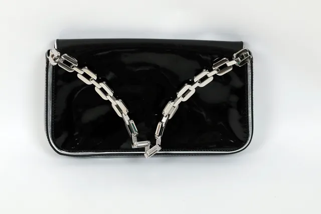 Fendi Black Logo Print Handbag
