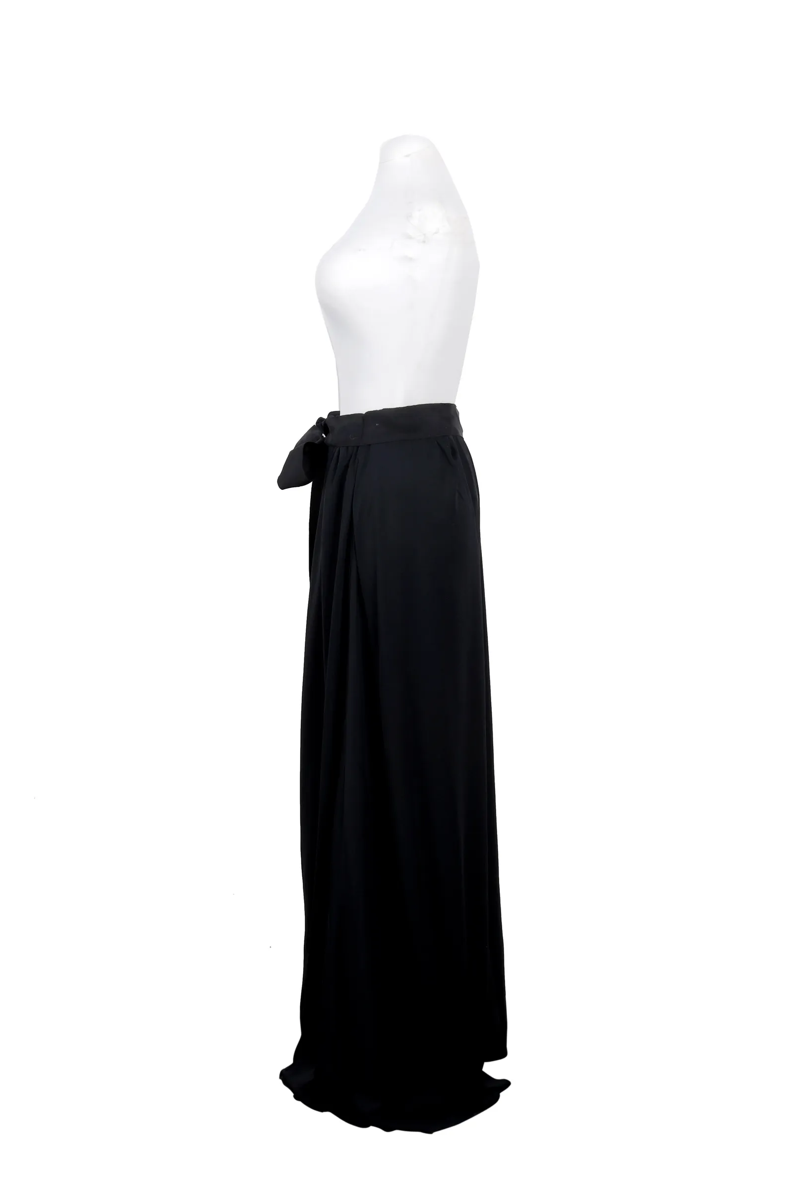 Lanvin Black Satin Trousers