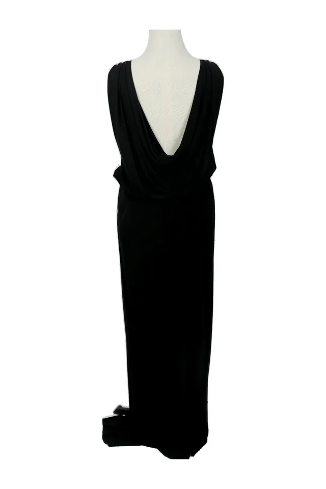 Moschino Black Viscose Maxi Dress