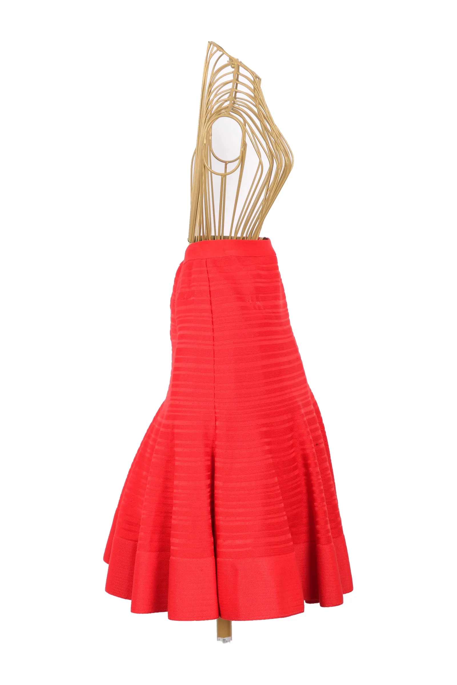 Christian Dior Red Polyamide Mini Skirt