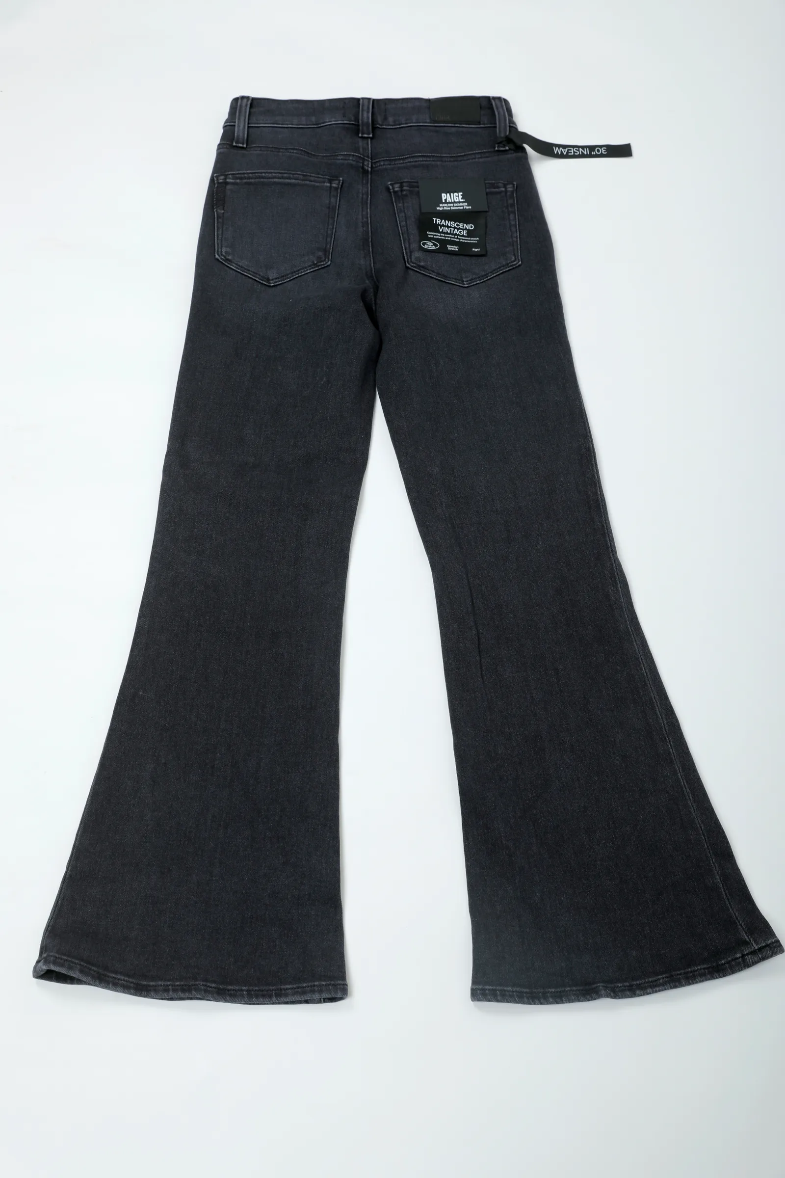 Paige Washed Charcoal Black Denim Jeans
