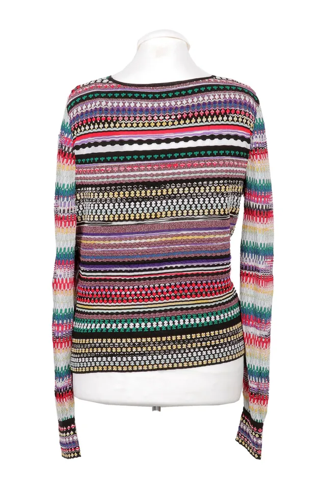 Missoni Multicolored Ribbed Knit Top
