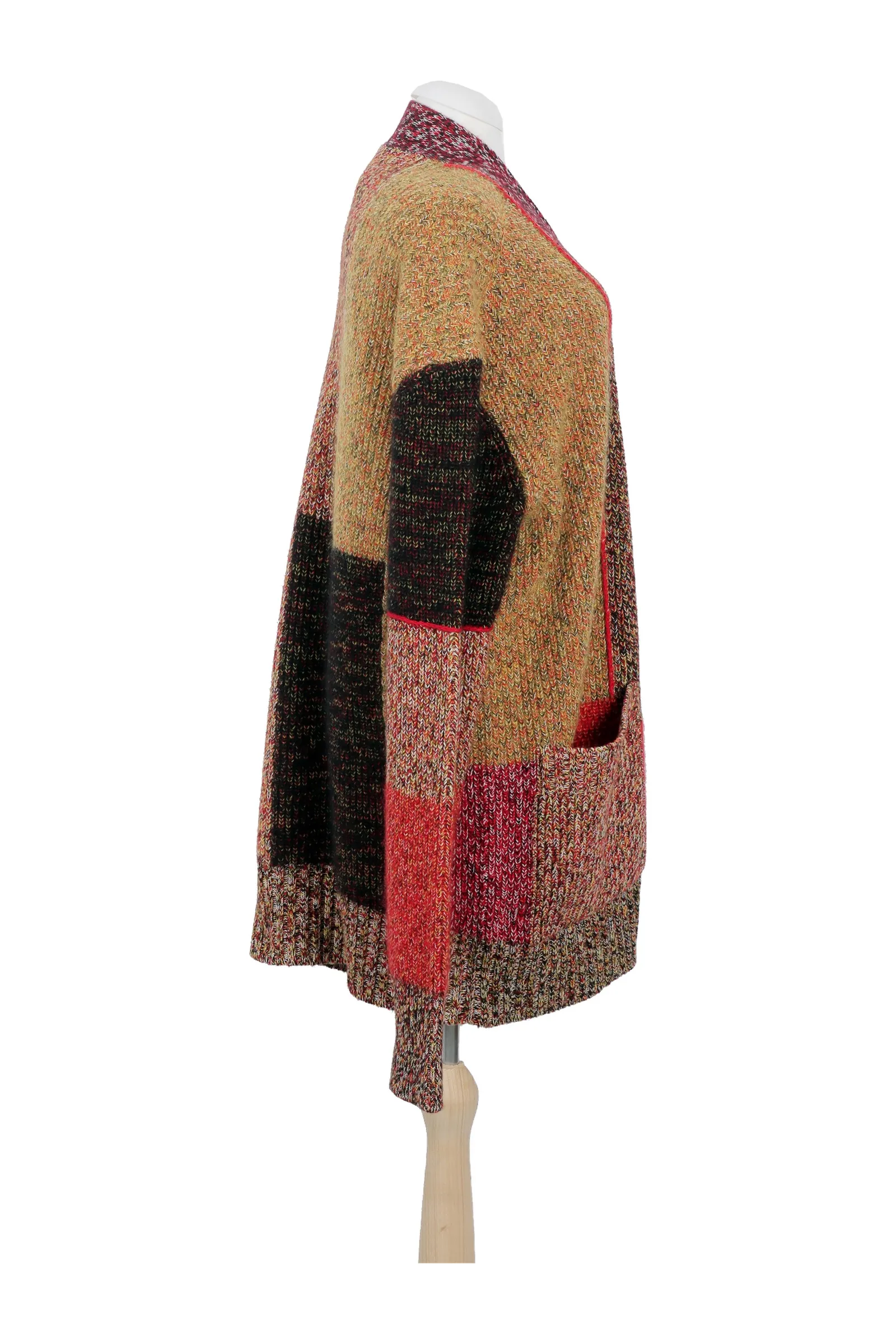 Burberry Multi Color Ribbed Cardigan